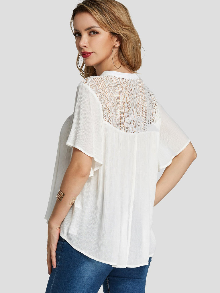 Ladies Short Sleeve Blouses