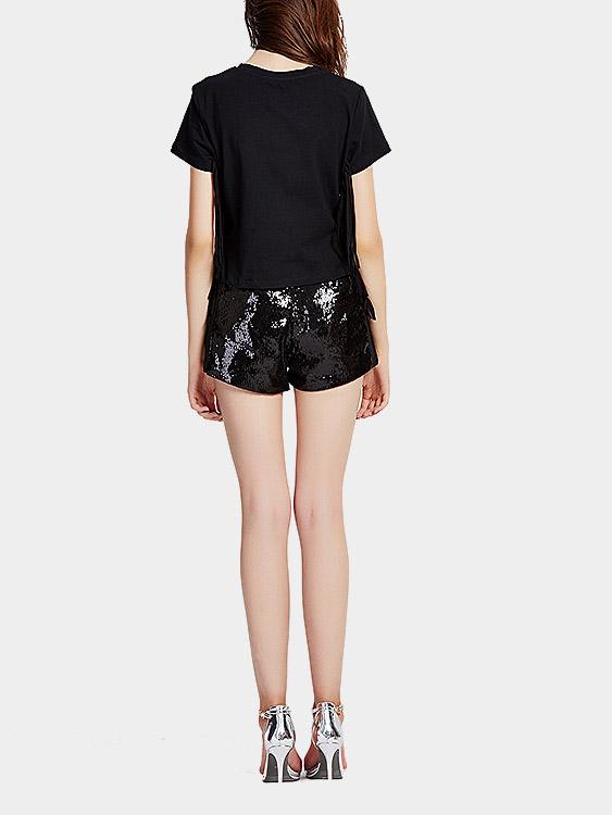 Womens Black & White T-Shirts