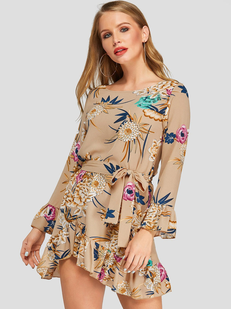 Womens Camel Mini Dresses