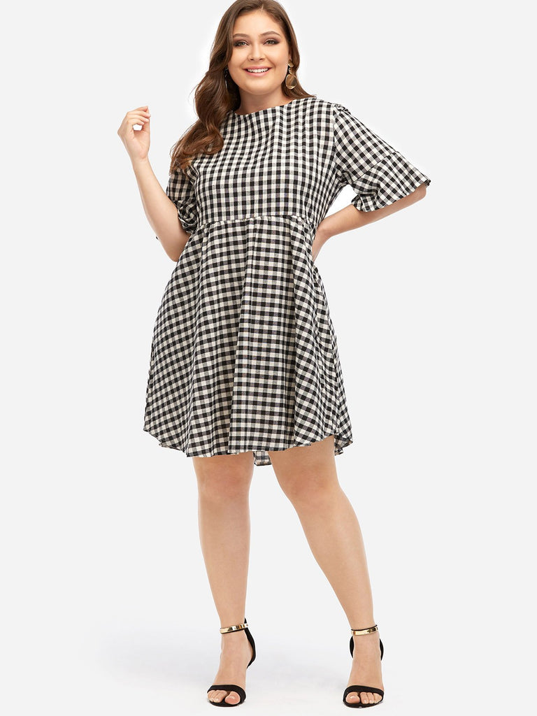 Womens Half Sleeve Plus Size Dresses