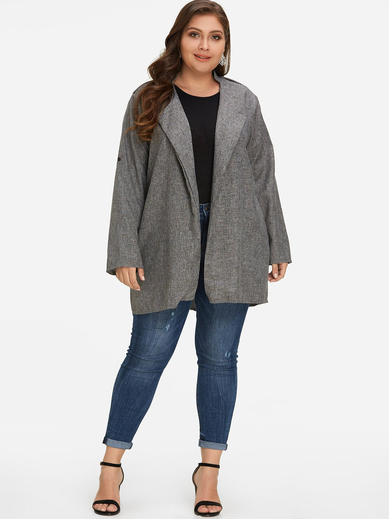 Womens Long Sleeve Plus Size Coats & Jackets