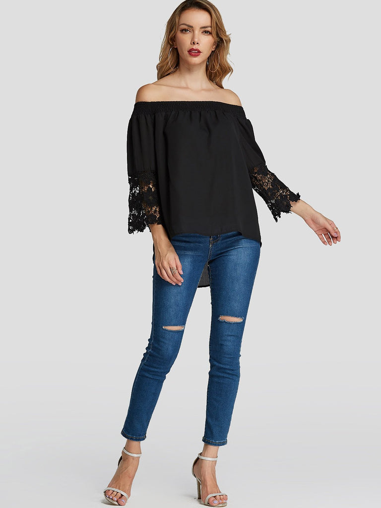 Womens Black Blouses