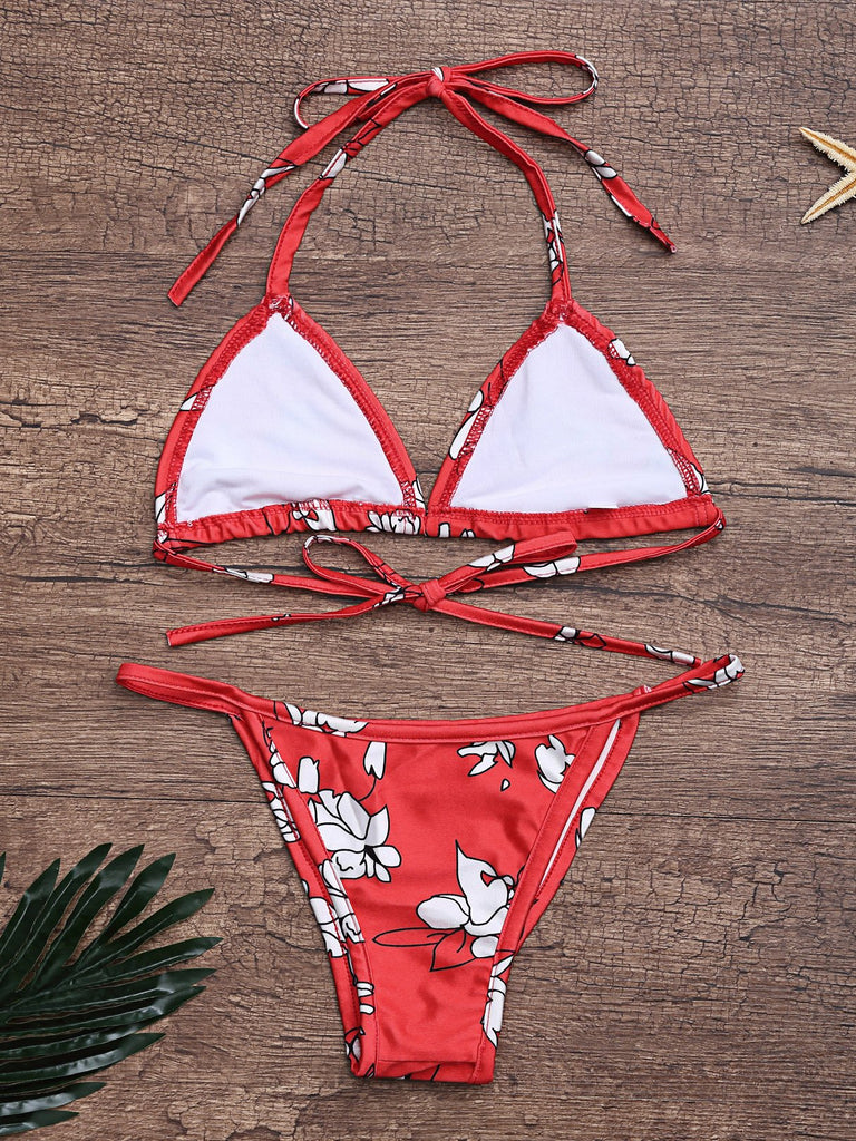 Womens Red Bikinis