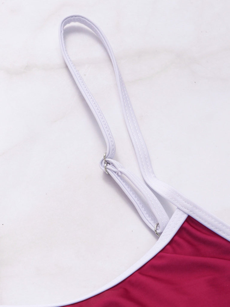 Ladies Burgundy One-Pieces
