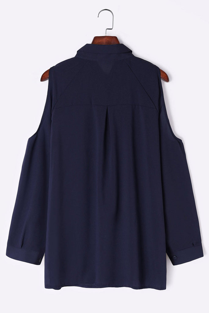 Ladies Navy Blouses