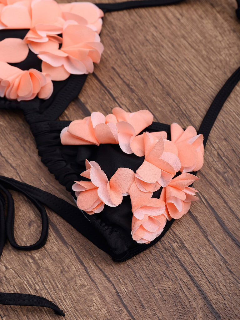 Ladies Sleeveless Two Piece Bikinis