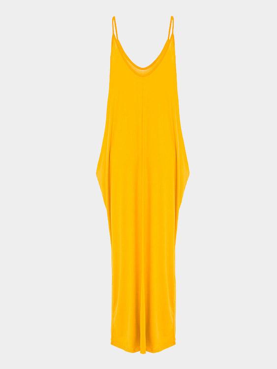 V-Neck Sleeveless Maxi Dress