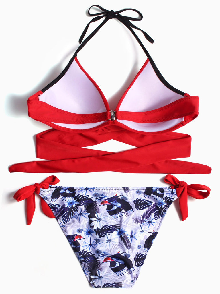 Womens Red Bikinis