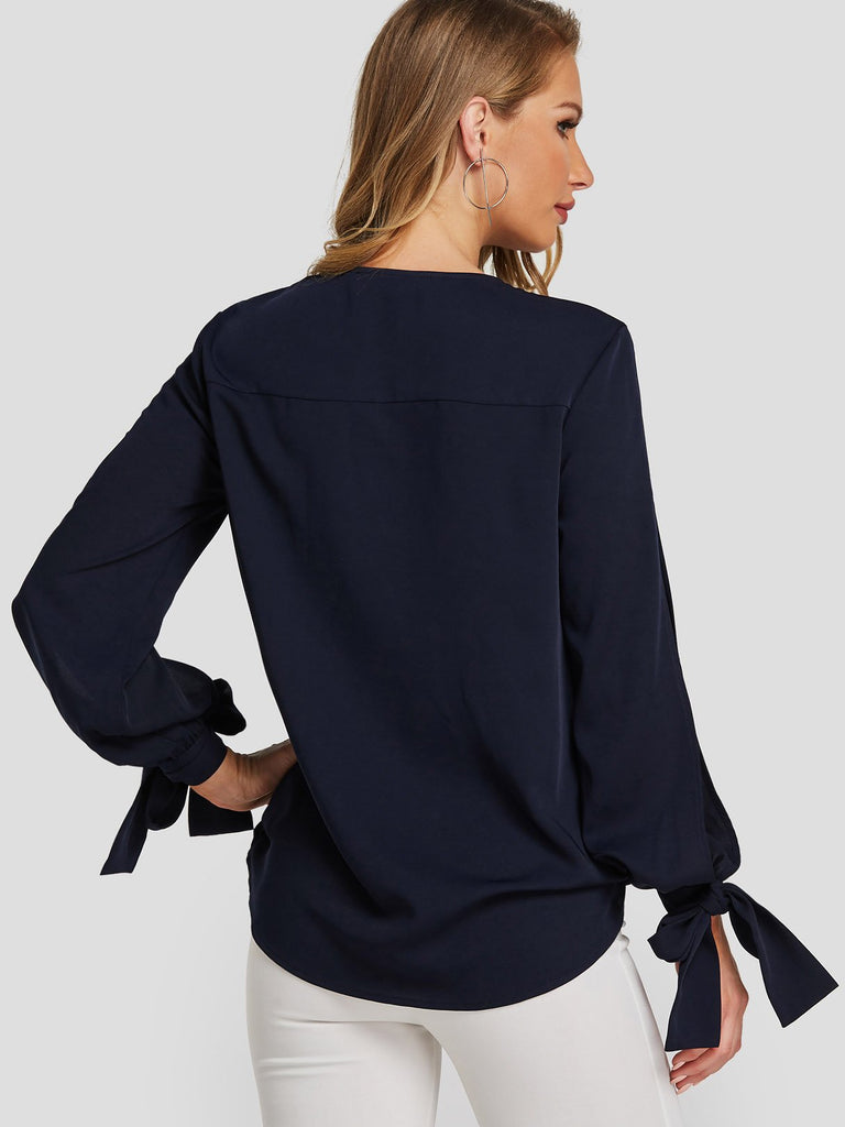 Womens Navy Blouses