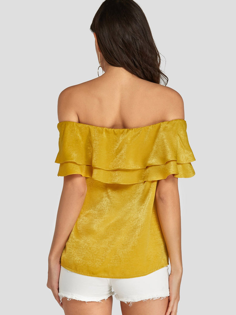 Ladies Short Sleeve Blouses