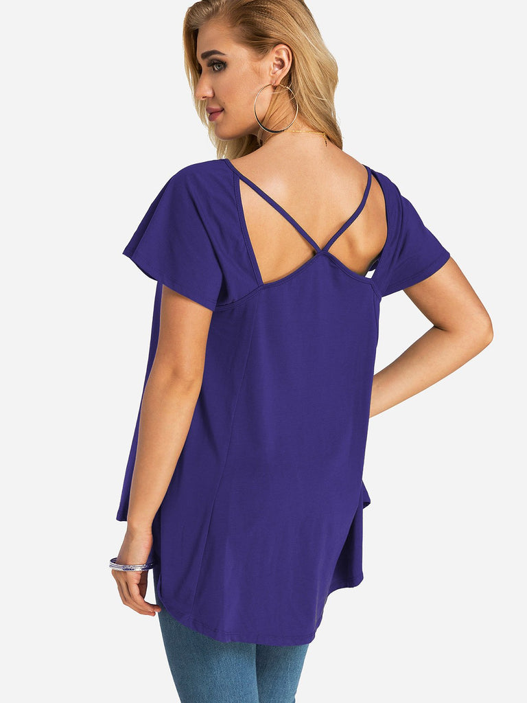 Womens Blue T-Shirts