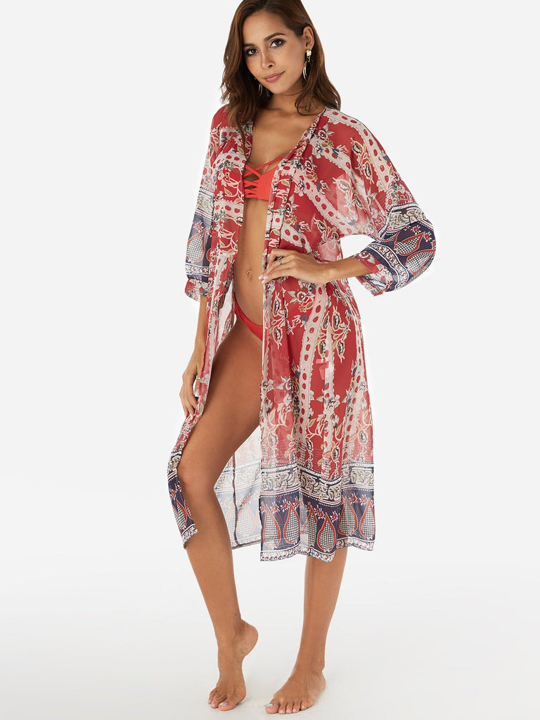 Ladies Long Sleeve Beach Cover Ups