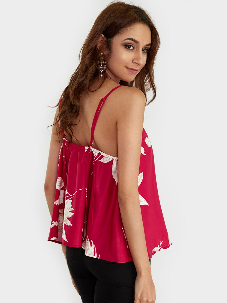 Womens Red Camis
