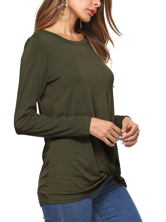 Ladies Army Green T-Shirts