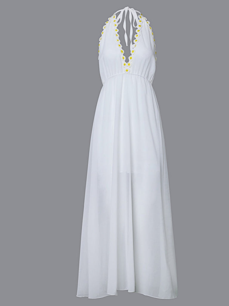 Ladies White Maxi Dresses