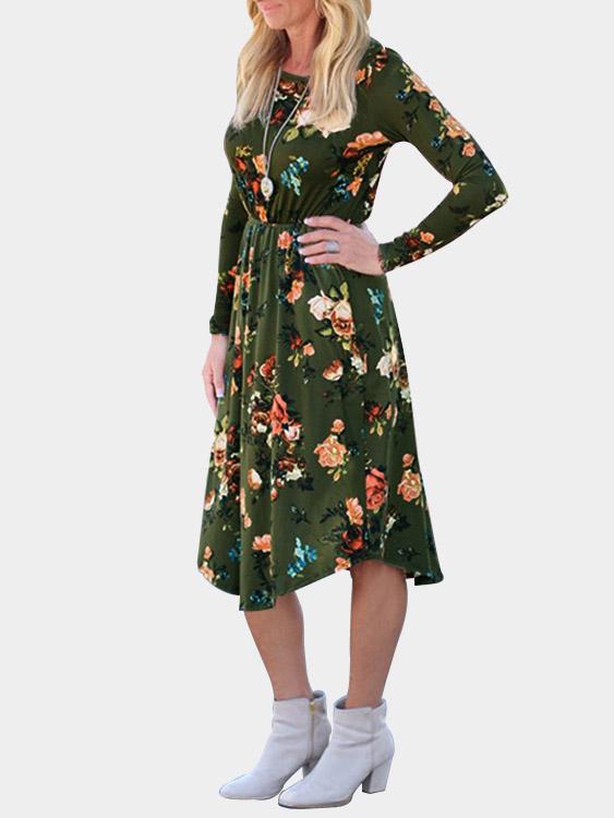 Womens Long Sleeve Mini Dress