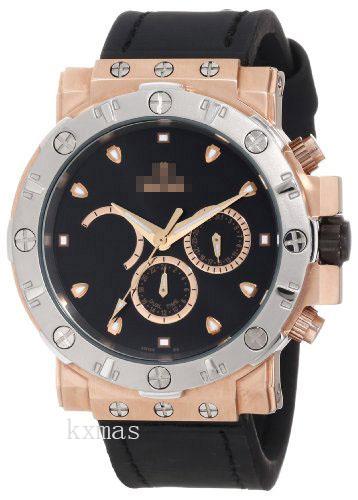 Wholesale Swiss Fashion Silicone 21 mm Watch Wristband 3416-1M-BK_K0015607