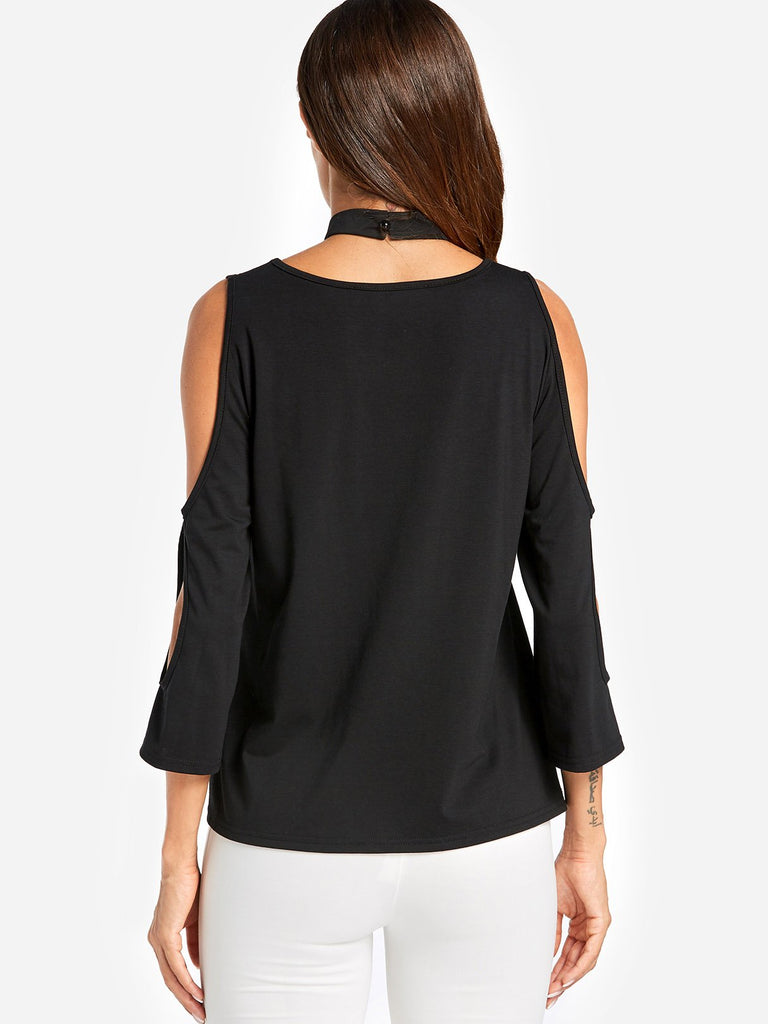 Womens Black Blouses