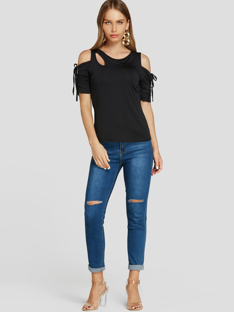 Womens Black T-Shirts