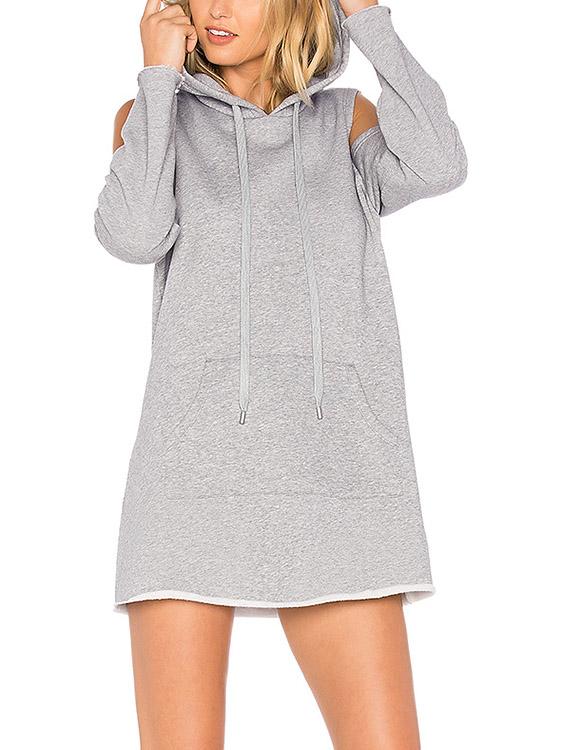 Ladies Grey Casual Dresses