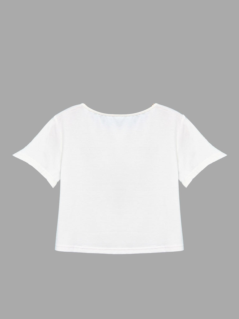 Womens White T-Shirts