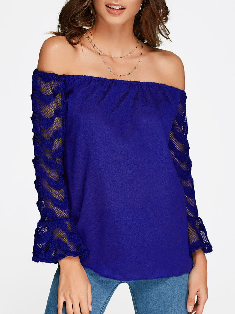 Off The Shoulder Long Sleeve Top