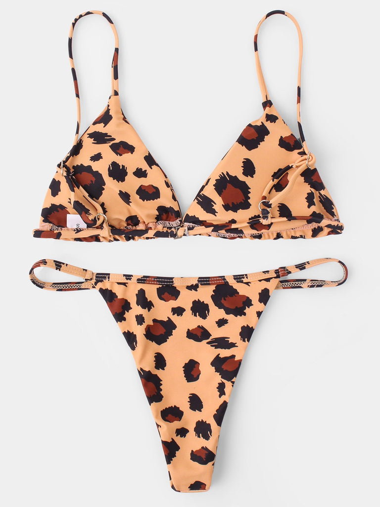 Womens Orange Bikinis