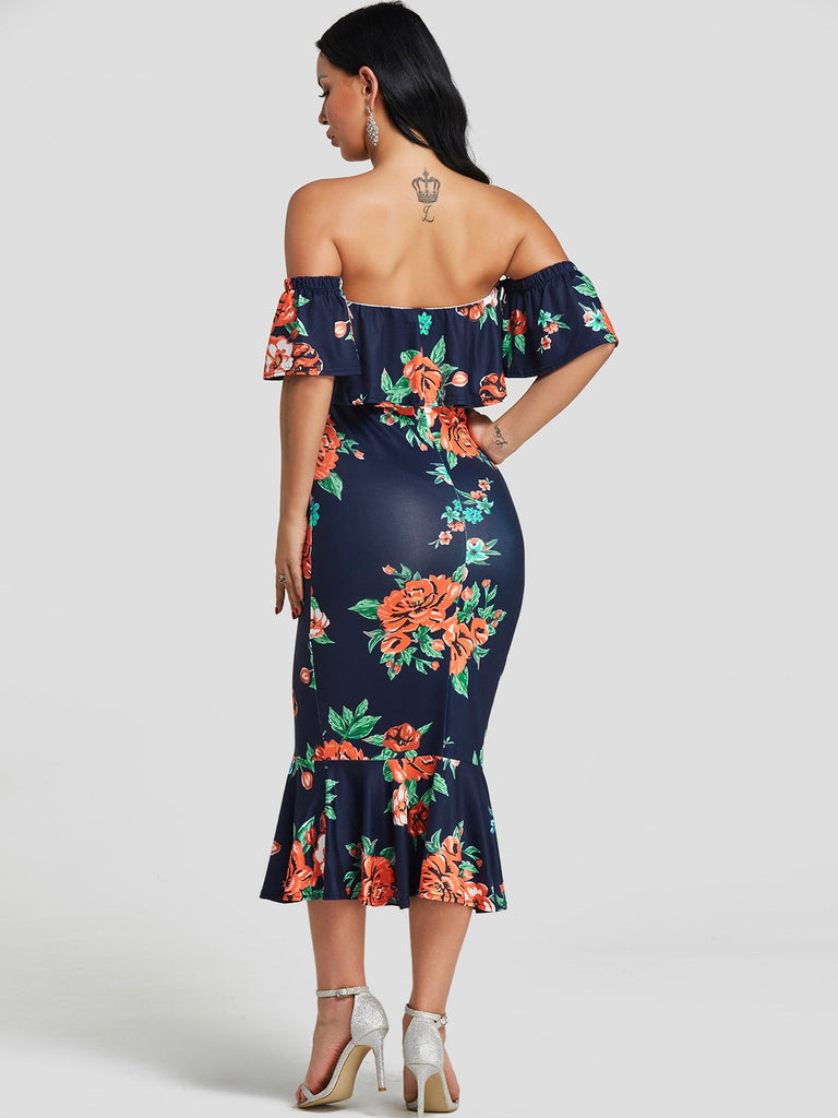 Womens Navy Maxi Dresses