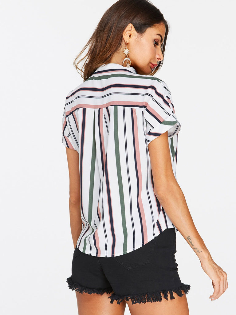 Womens Striped Blouses