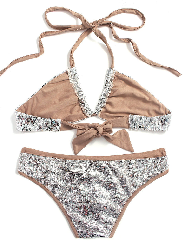 Womens Silver Bikinis