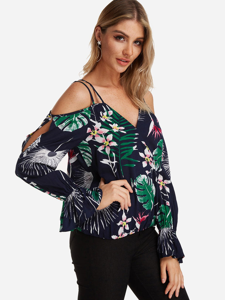 Ladies Navy Blouses
