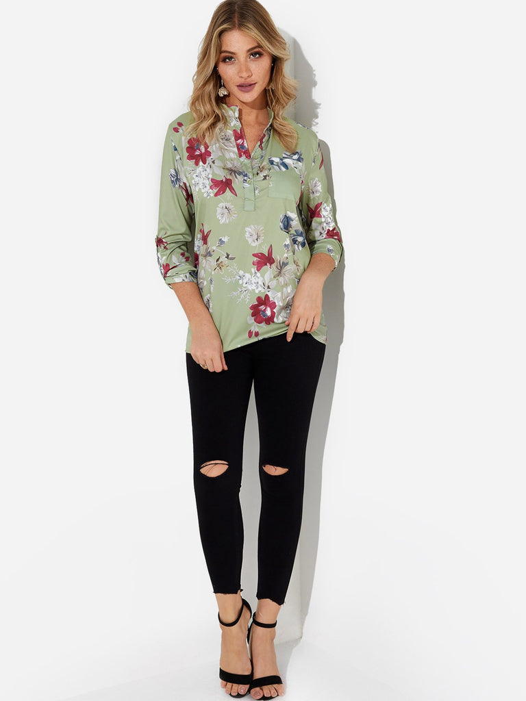 Womens 3/4 Sleeve Blouses
