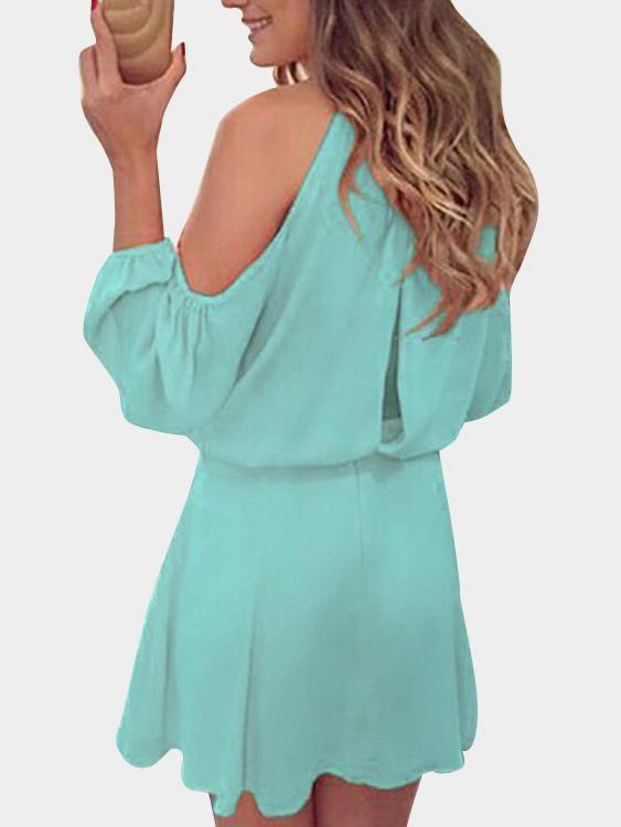 Ladies Light Green Casual Dresses