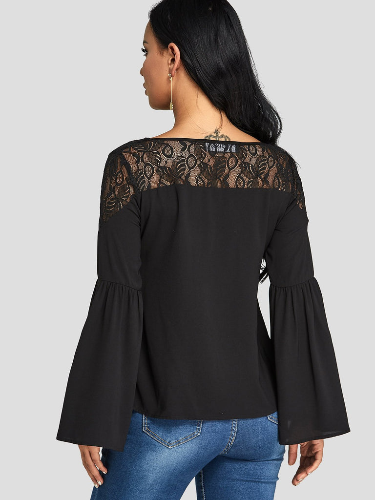 Womens Black Blouses