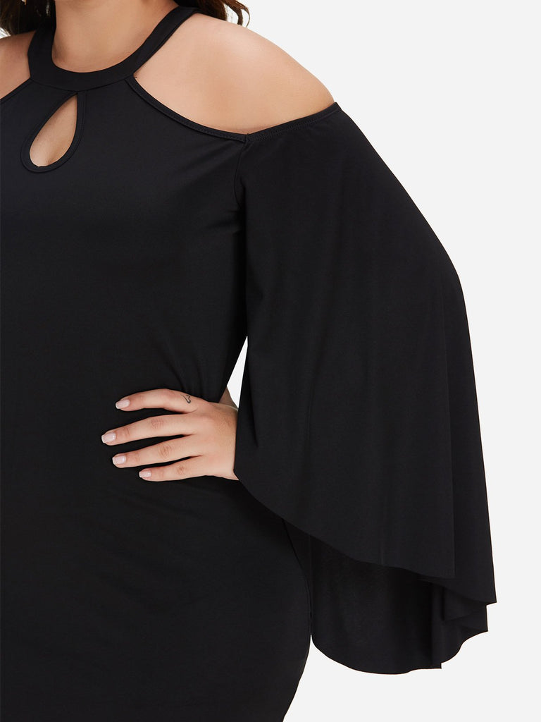 Ladies Long Sleeve Plus Size Dress