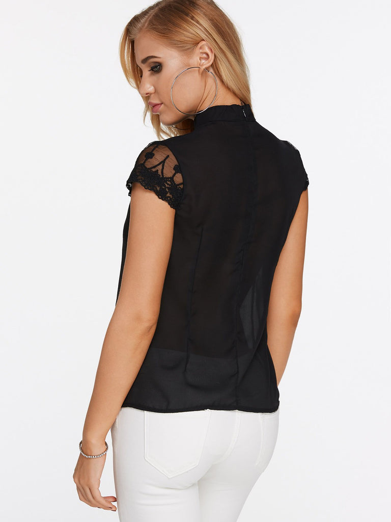 Womens Black Blouses