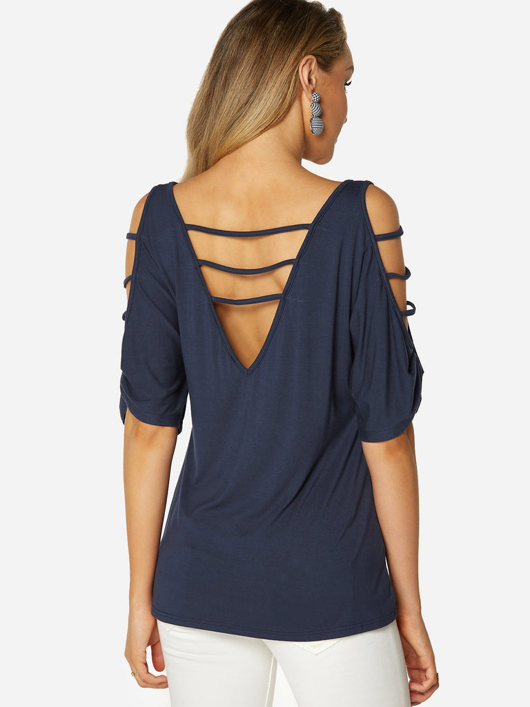 Womens Navy T-Shirts