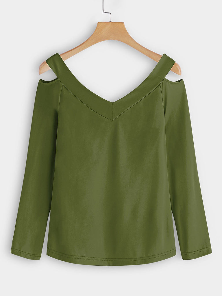 Womens Army Green T-Shirts