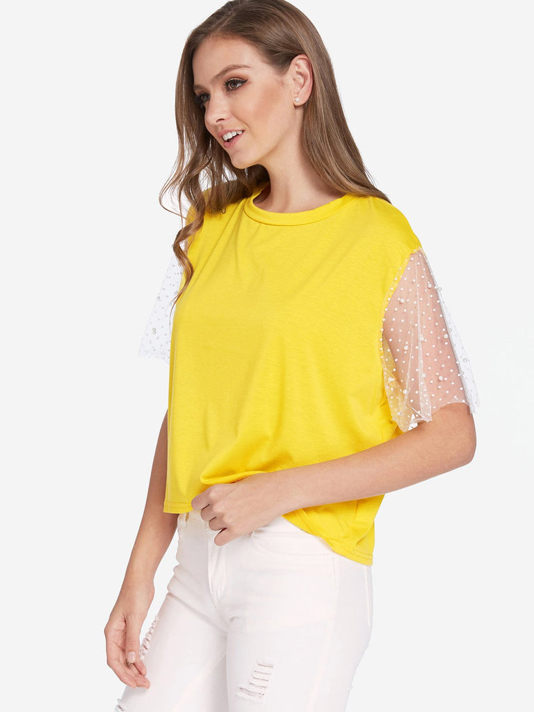Ladies Yellow T-Shirts