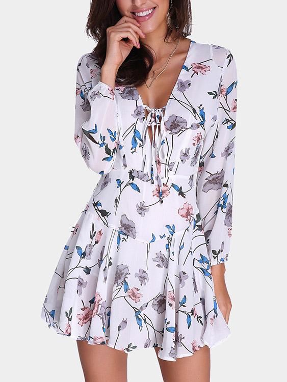 Ladies Long Sleeve Mini Dress
