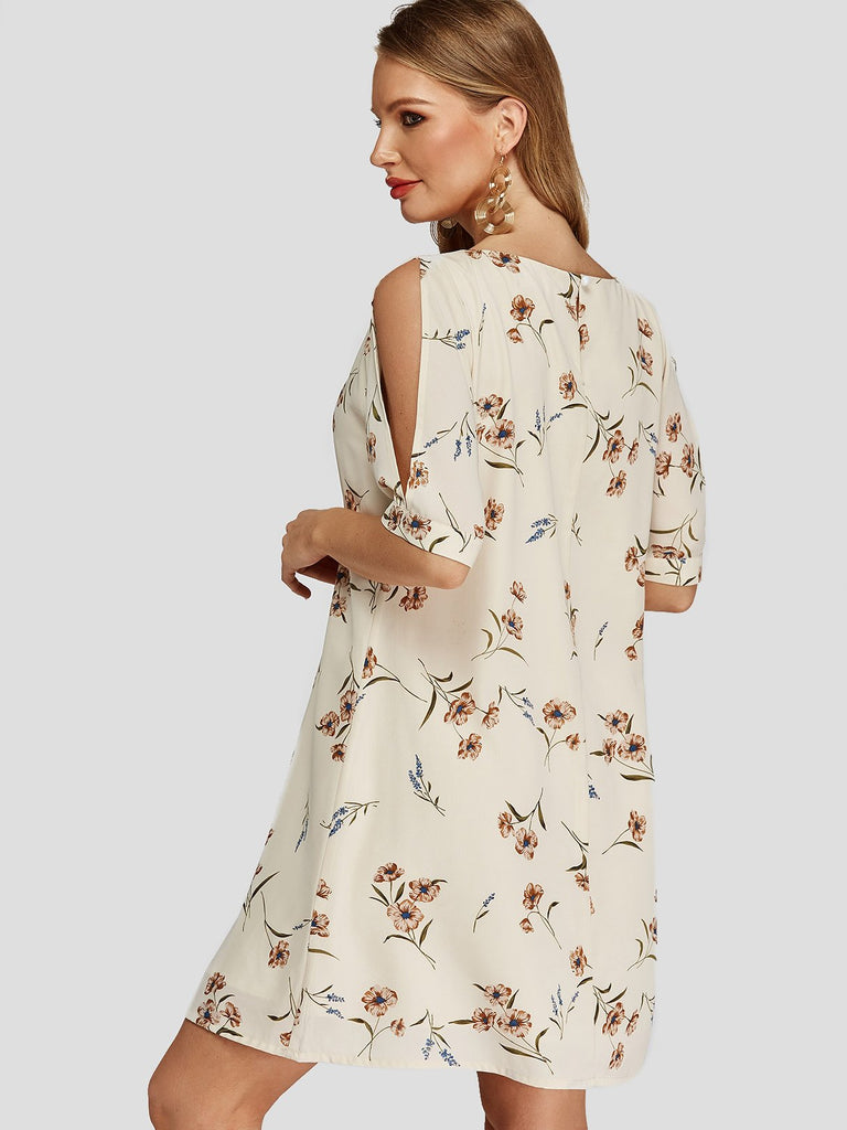 Ladies Half Sleeve Mini Dresses