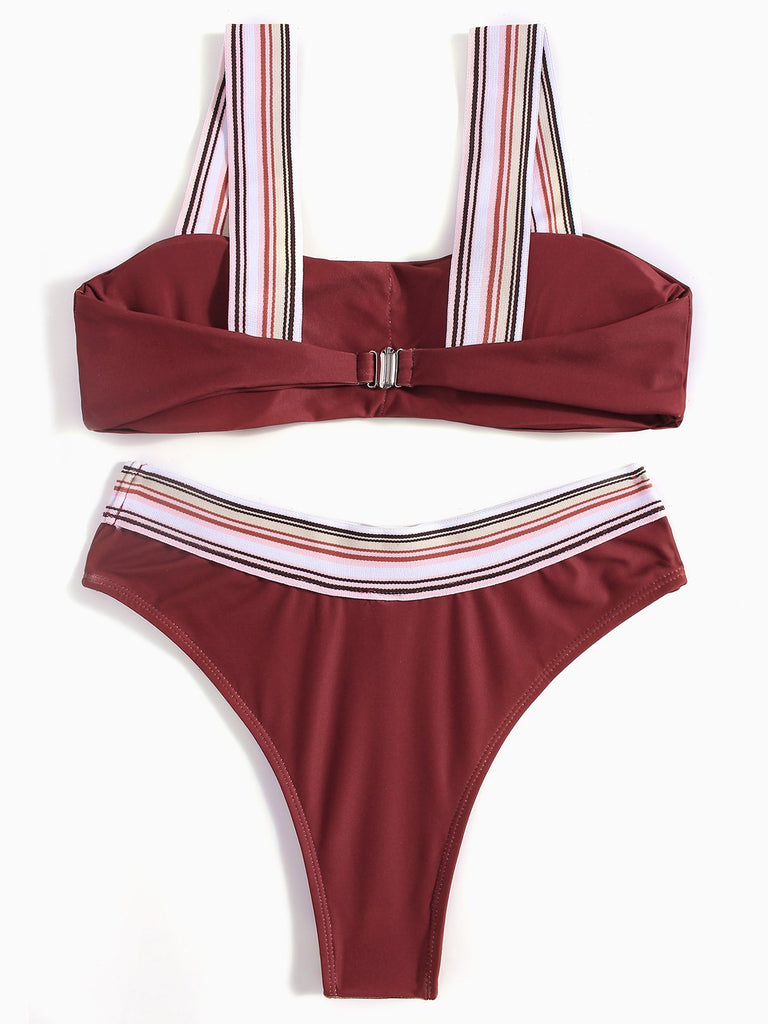 Womens Burgundy Bikinis