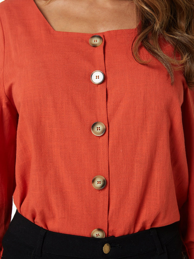 Womens Red Tops And Blouses