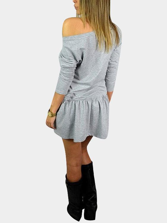 Womens Grey Mini Dresses