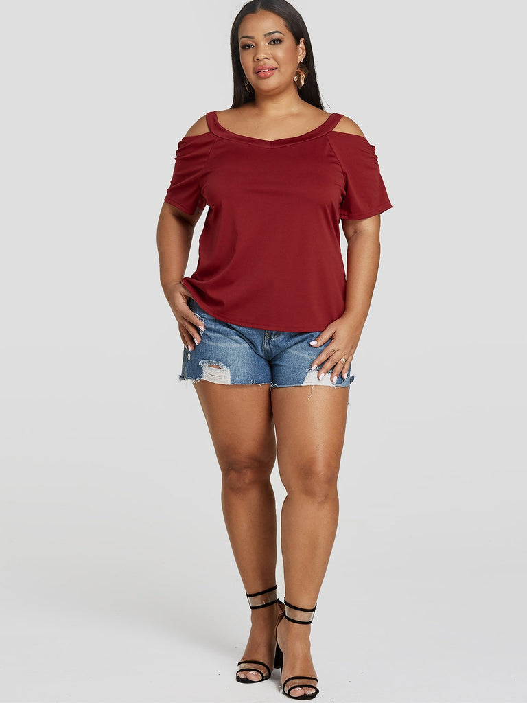 Ladies Plus Size Lace Tops