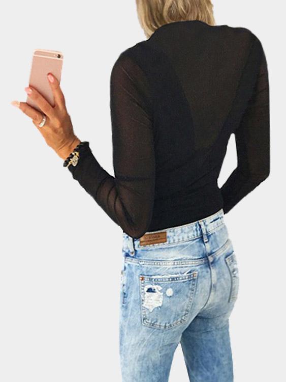 Womens Black T-Shirts