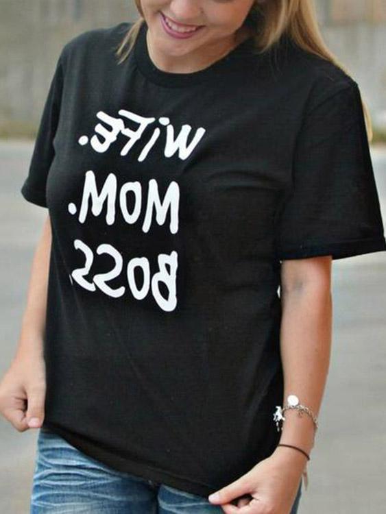 Ladies Black T-Shirts
