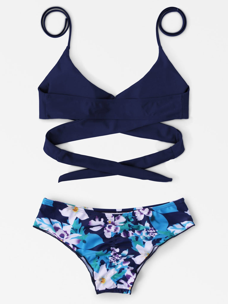 Womens Navy Bikinis