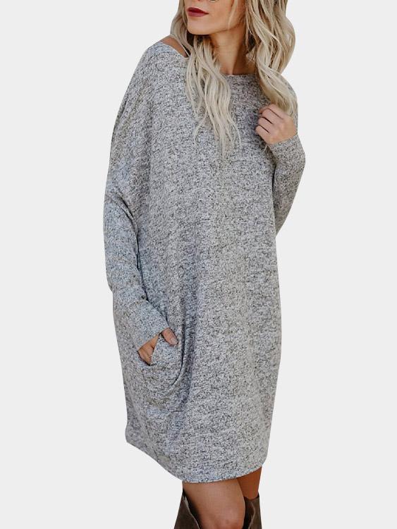 Womens Grey Mini Dresses