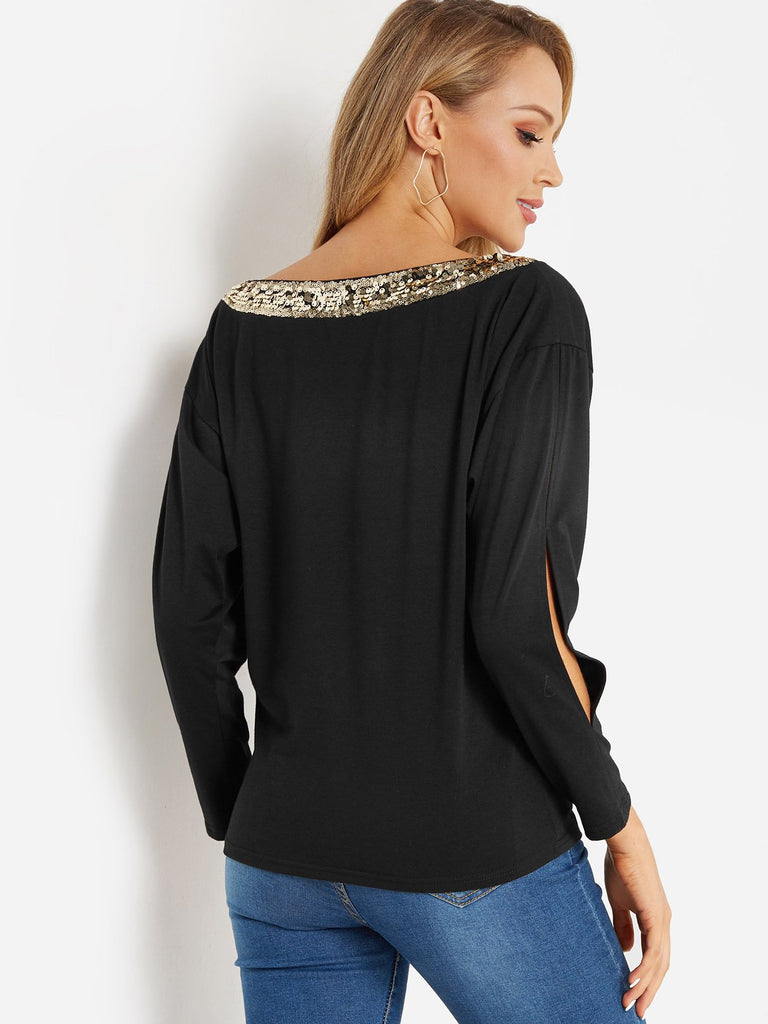 Womens Black T-Shirts